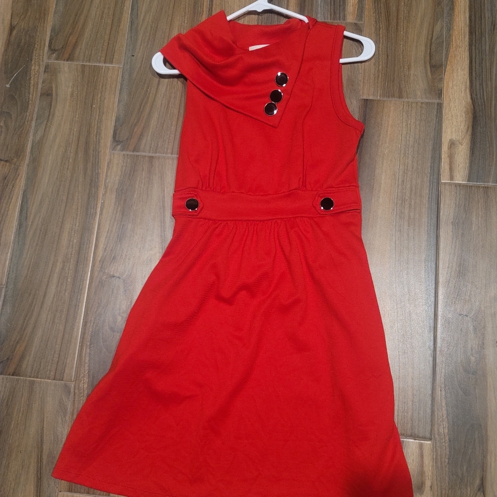 Red Monteau Dress